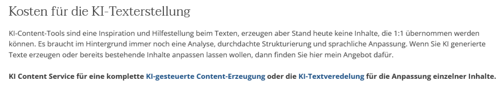 Erweiterung von Texten für bessere Rankings